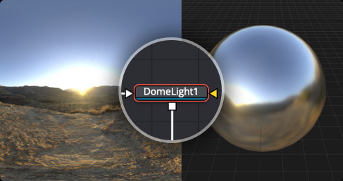 3D Scene Dome Light